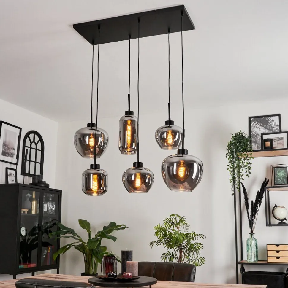Suspension Talok Fume, 6 Lumieres