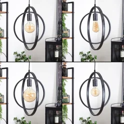Suspension Tercel Noir, 1 Lumiere