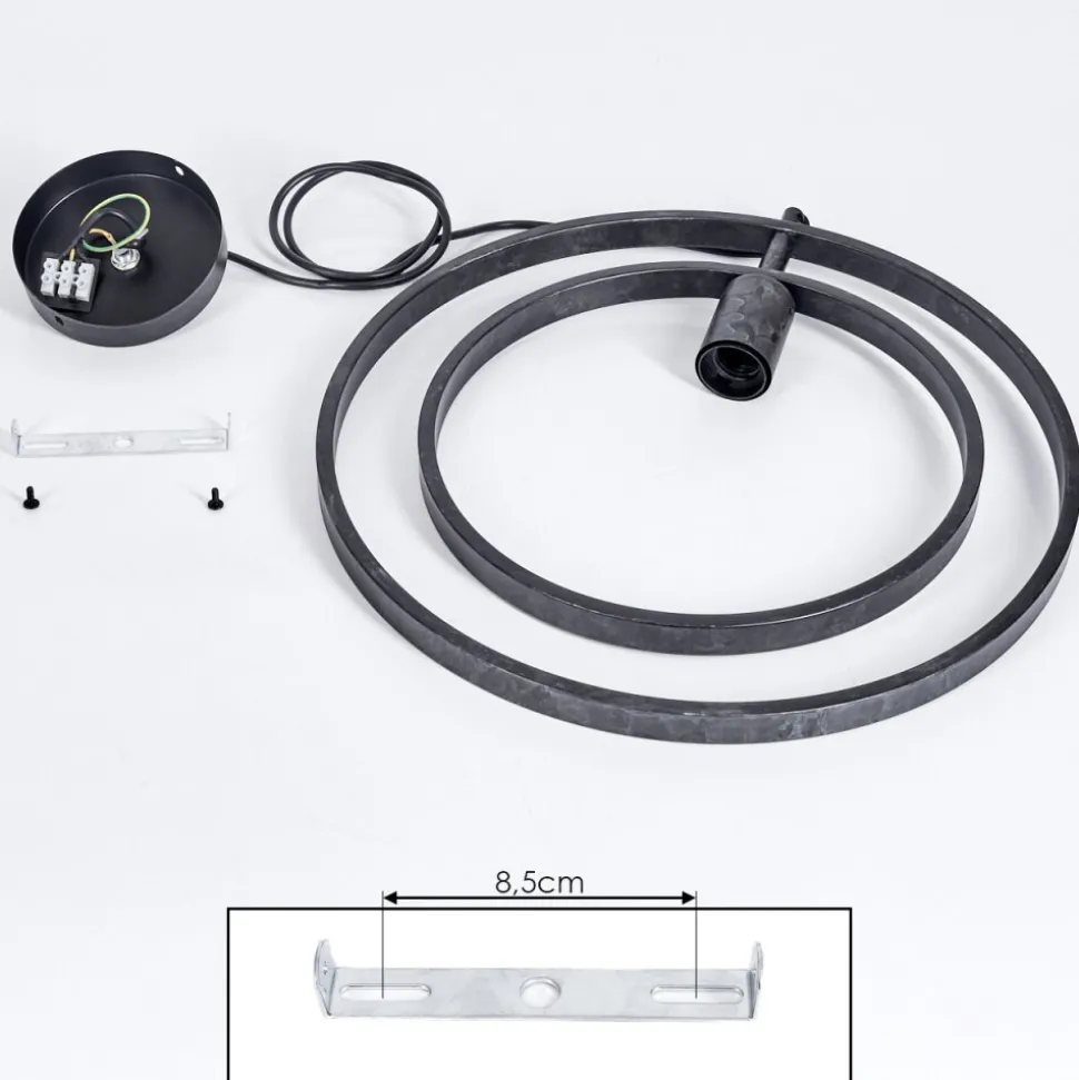Suspension Tercel Noir, 1 Lumiere
