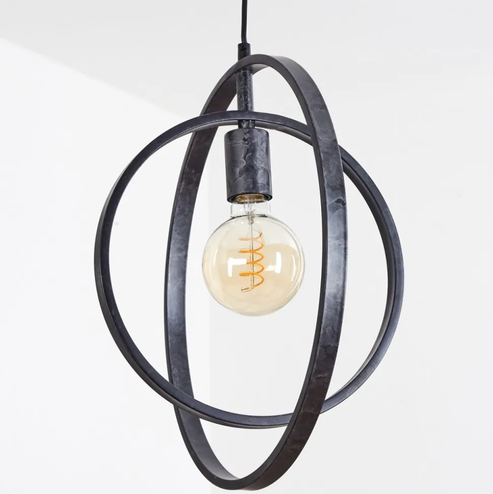 Suspension Tercel Noir, 1 Lumiere