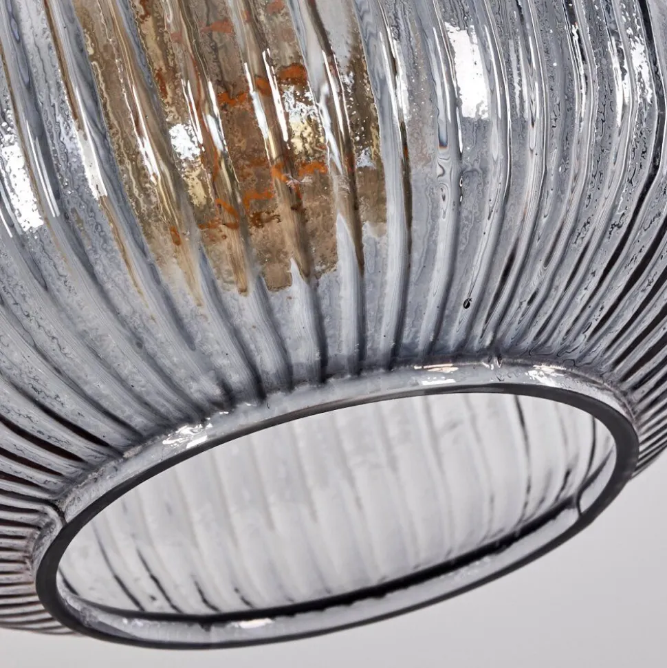 Suspension Toneau Argent Oxyde, 7 Lumieres