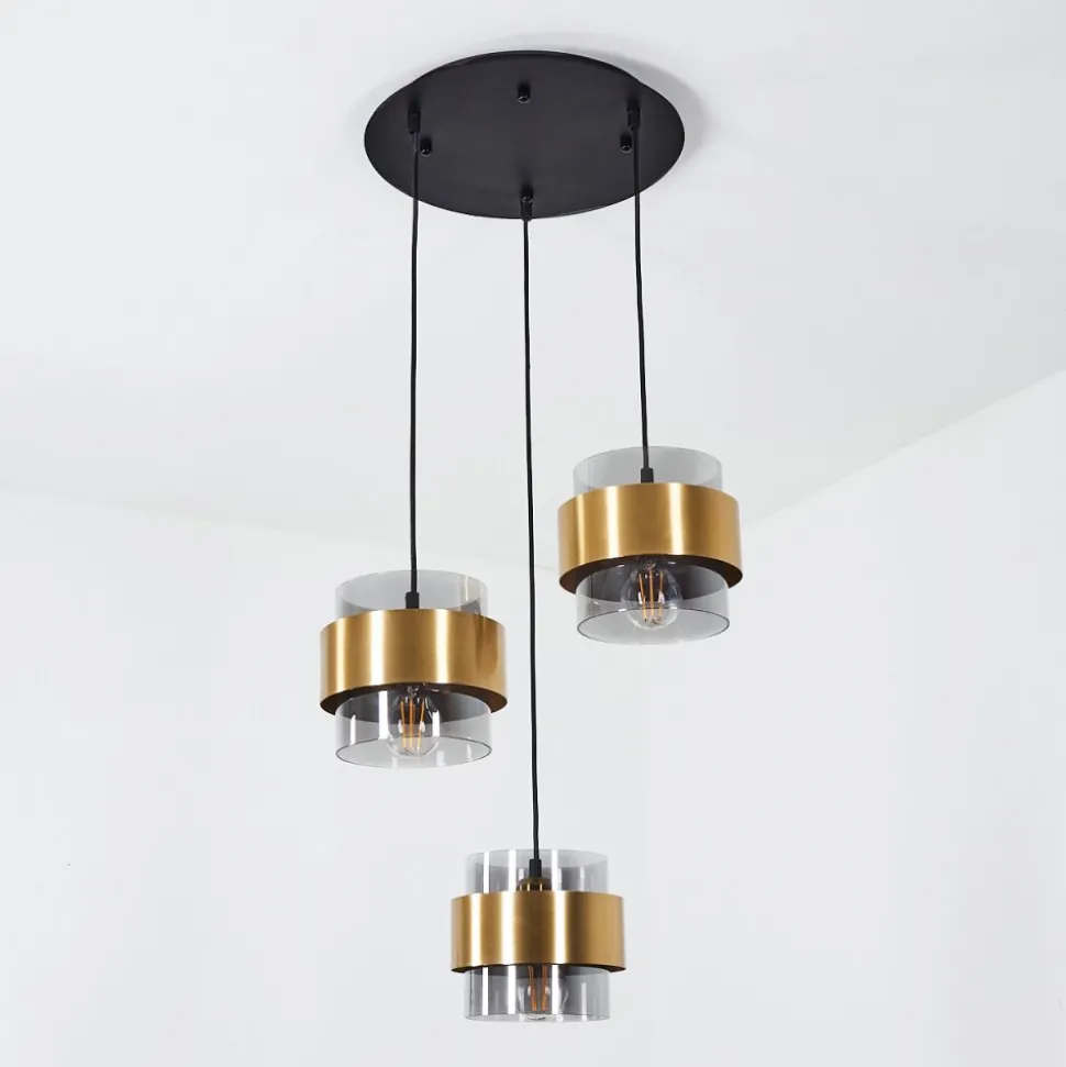Suspension Traak Noir, 3 Lumieres