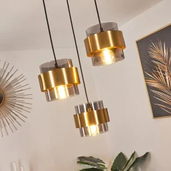 Suspension Traak Noir, 3 Lumieres