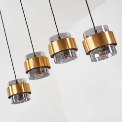 Suspension Traak Noir, 4 Lumieres