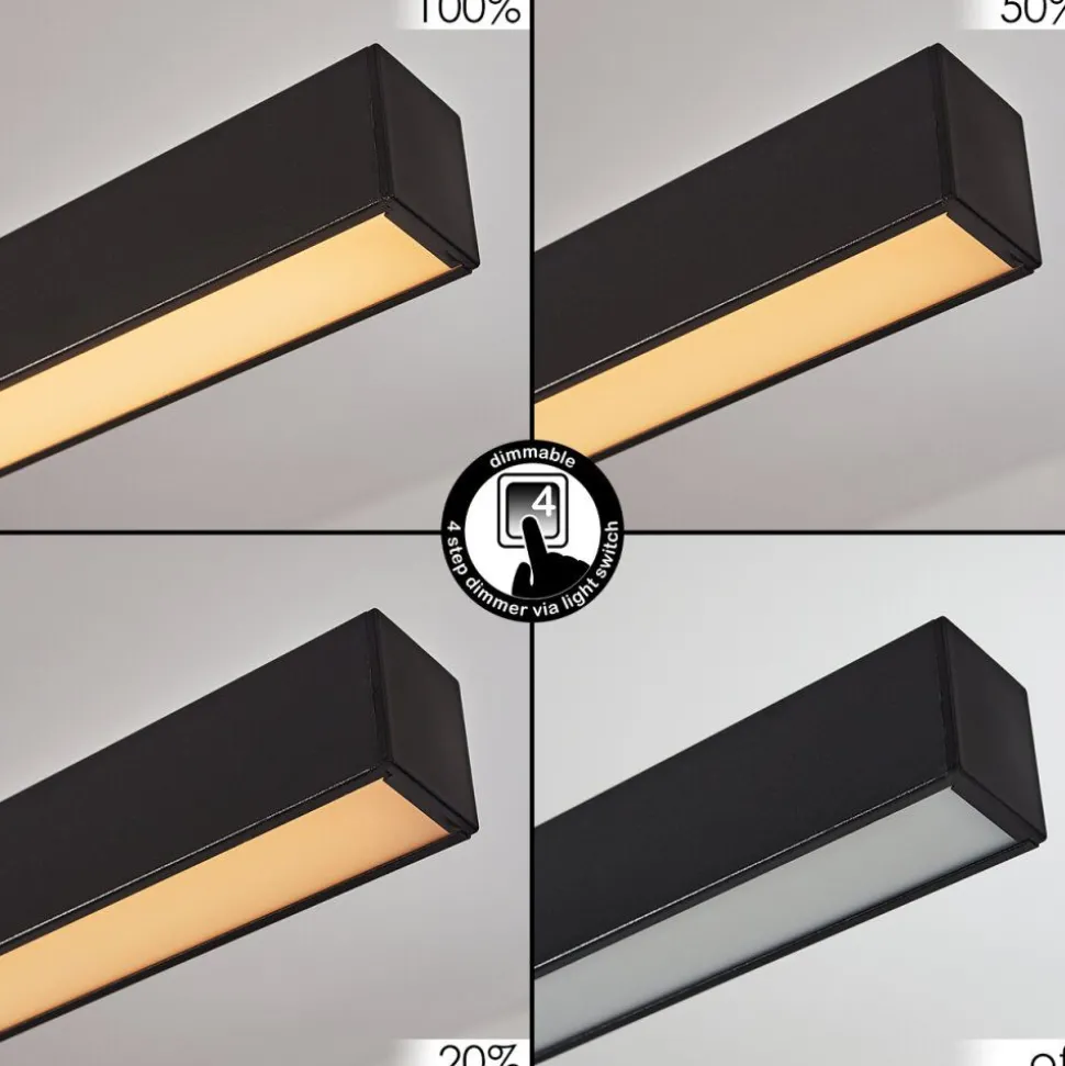 Suspension Tumbila Led Noir, 1 Lumiere