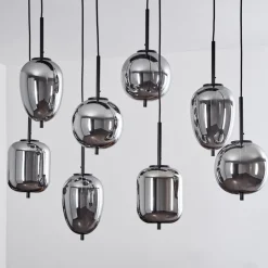 Suspension Verbania Noir, 8 Lumieres