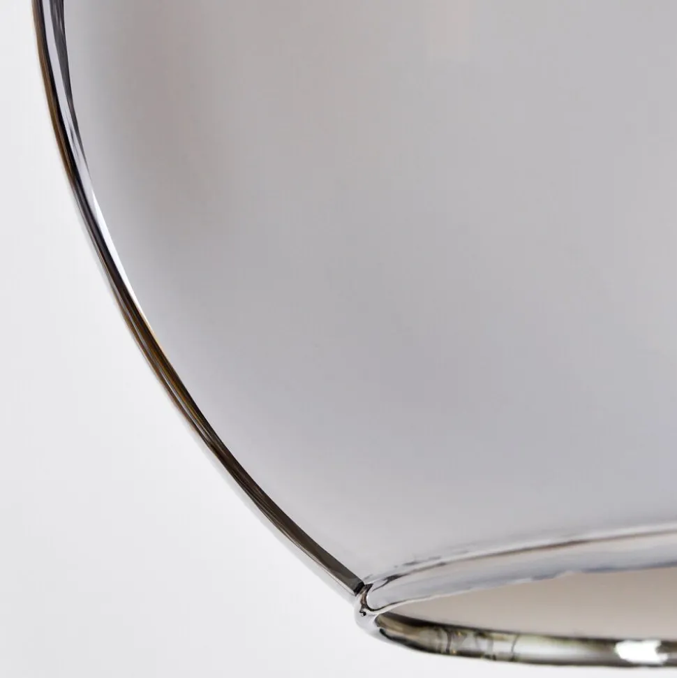 Suspension Verre 20 Cm, 25 Cm, 30Cm Koyoto Chrome, Fume, 3 Lumieres