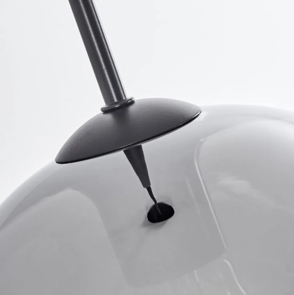 Suspension Verre 25 Cm Koyoto Clair, Fume, 1 Lumiere