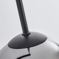 Suspension Verre 15 Cm Koyoto Chrome, Clair, Fume, 3 Lumieres