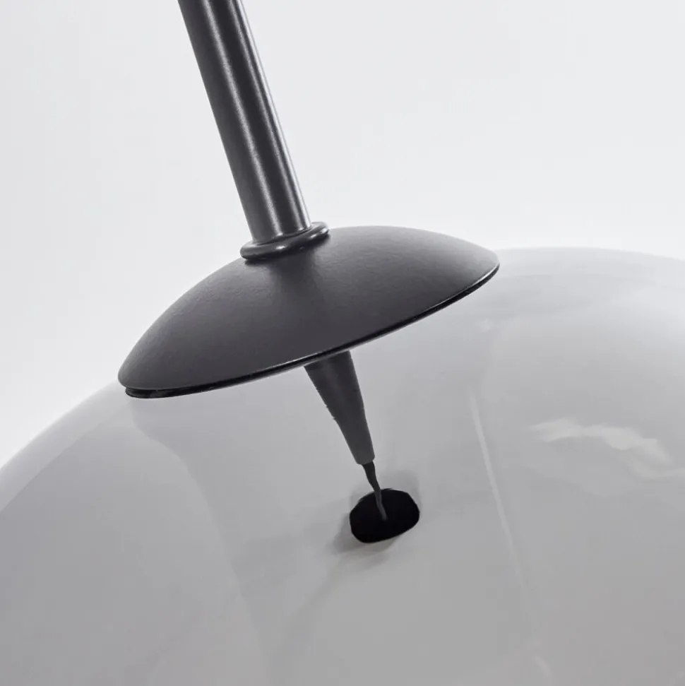 Suspension Verre 25 Cm Koyoto Chrome, Fume, 1 Lumiere