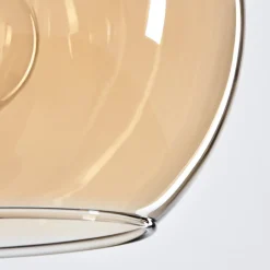 Suspension Verre 15 Cm Koyoto Ambre, 4 Lumieres