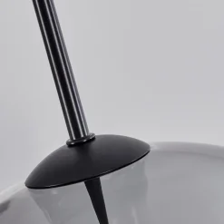 Suspension Verre 30 Cm Koyoto Clair, Fume, 2 Lumieres