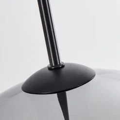 Suspension Verre 30 Cm Koyoto Chrome, Clair, Fume, 3 Lumieres