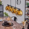Suspension Verre 20 Cm Koyoto Or, 4 Lumieres