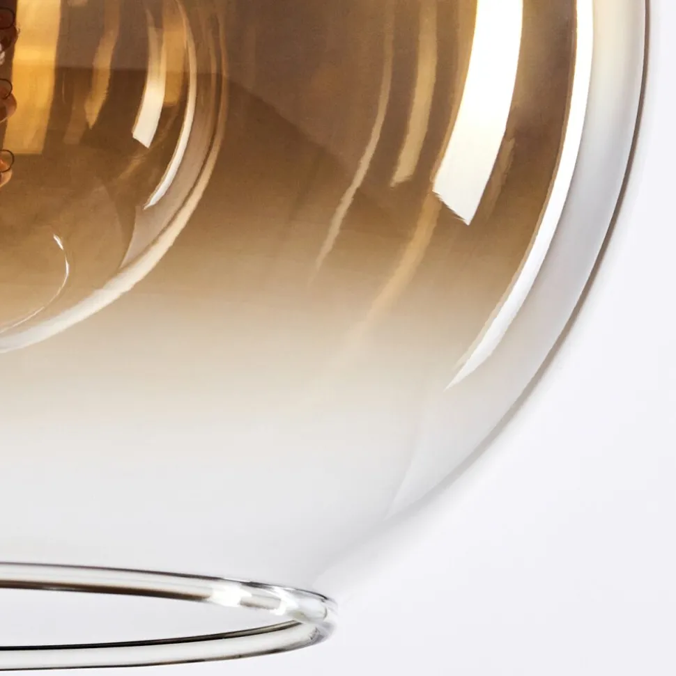 Suspension Verre 20 Cm Koyoto Or, 4 Lumieres