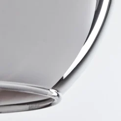 Suspension Verre 15 Cm Koyoto Chrome, Fume, 3 Lumieres