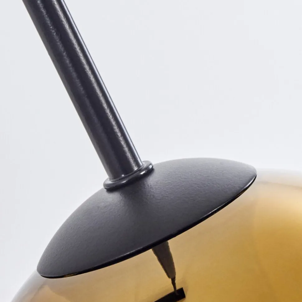 Suspension Verre 15 Cm Koyoto Or, Clair, 4 Lumieres
