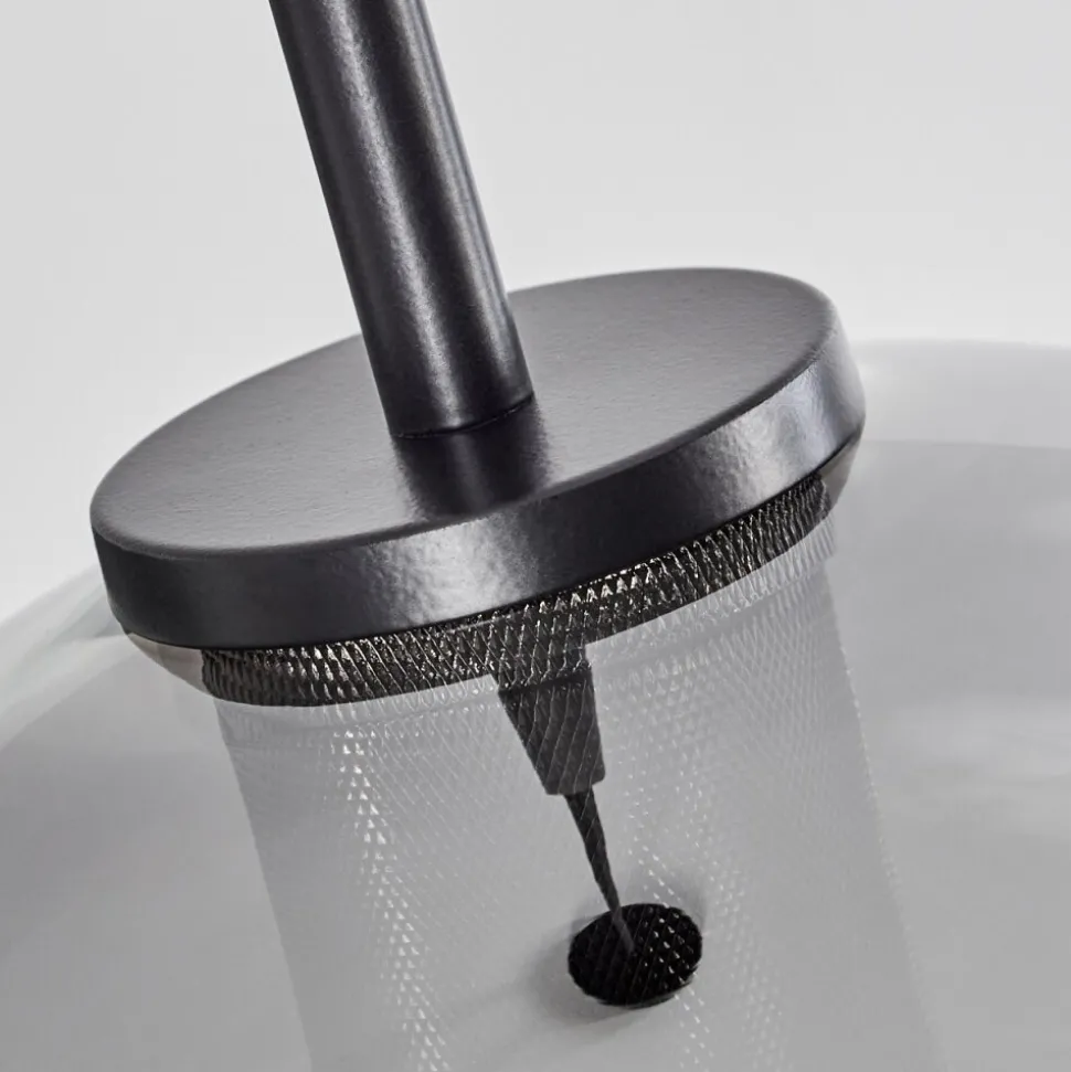 Suspension Verre 25 Cm Koyoto Acier Inoxydable, Noir, 1 Lumiere
