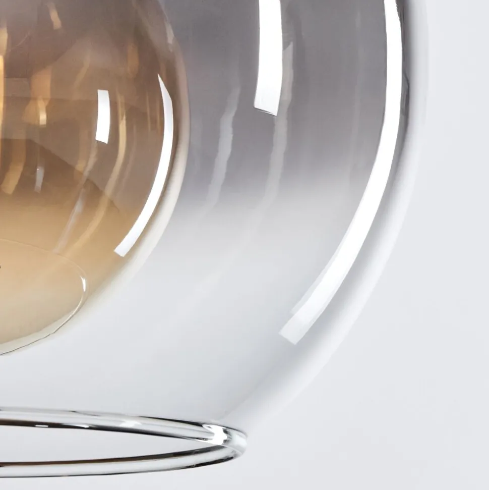 Suspension Verre 25 Cm Koyoto Acier Inoxydable, Noir, 1 Lumiere