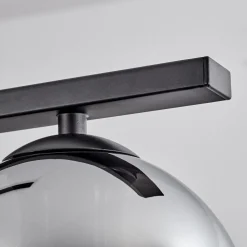 Suspension Verre 15 Cm Koyoto Fume, 5 Lumieres