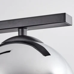 Suspension Verre 15 Cm Koyoto Fume, 5 Lumieres