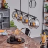 Suspension Verre 20 Cm Koyoto Fume, 4 Lumieres