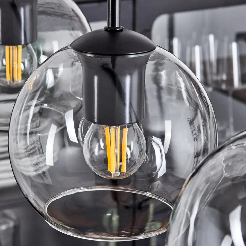 Suspension Verre 15 Cm Koyoto Clair, 3 Lumieres