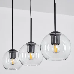 Suspension Verre 15 Cm Koyoto Clair, 3 Lumieres