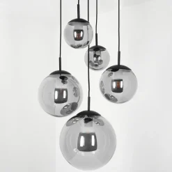Suspension Voluntad Noir, 5 Lumieres