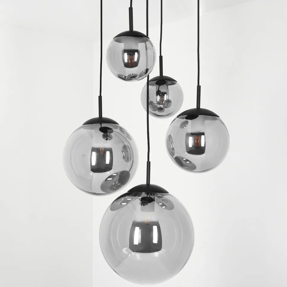Suspension Voluntad Noir, 5 Lumieres
