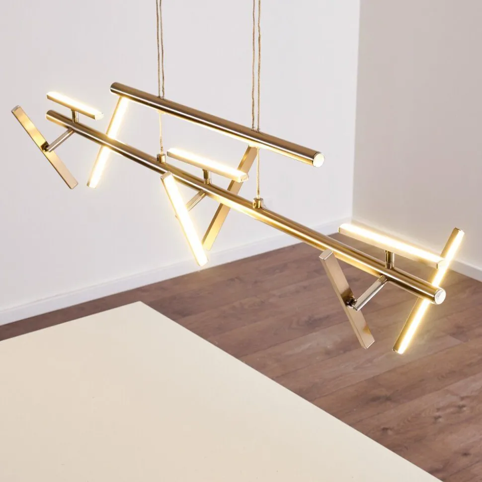 Suspension Windsor Led Chrome, Nickel Mat, 9 Lumieres