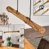 Suspension Winterthur Led Bois Clair, Noir, 1 Lumiere