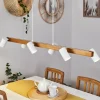 Suspension Zuoz Ecru, Blanc, 6 Lumieres