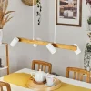 Suspension Zuoz Ecru, Blanc, 4 Lumieres