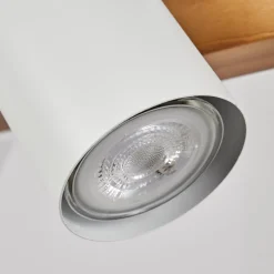 Suspension Zuoz Ecru, Blanc, 4 Lumieres