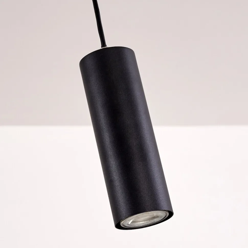 Suspension Zuoz Noir, 1 Lumiere