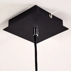 Suspension Zuoz Noir, 1 Lumiere