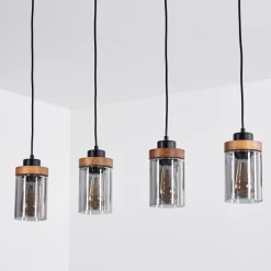Suspensionamignon Noir, 4 Lumieres