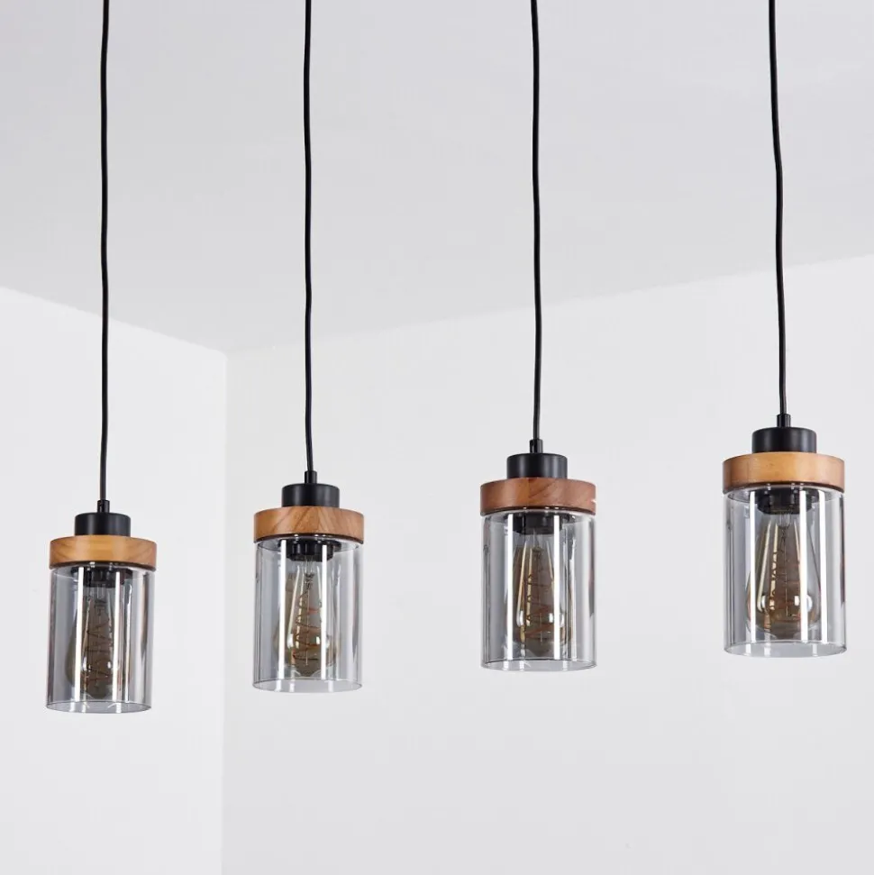 Suspensionamignon Noir, 4 Lumieres