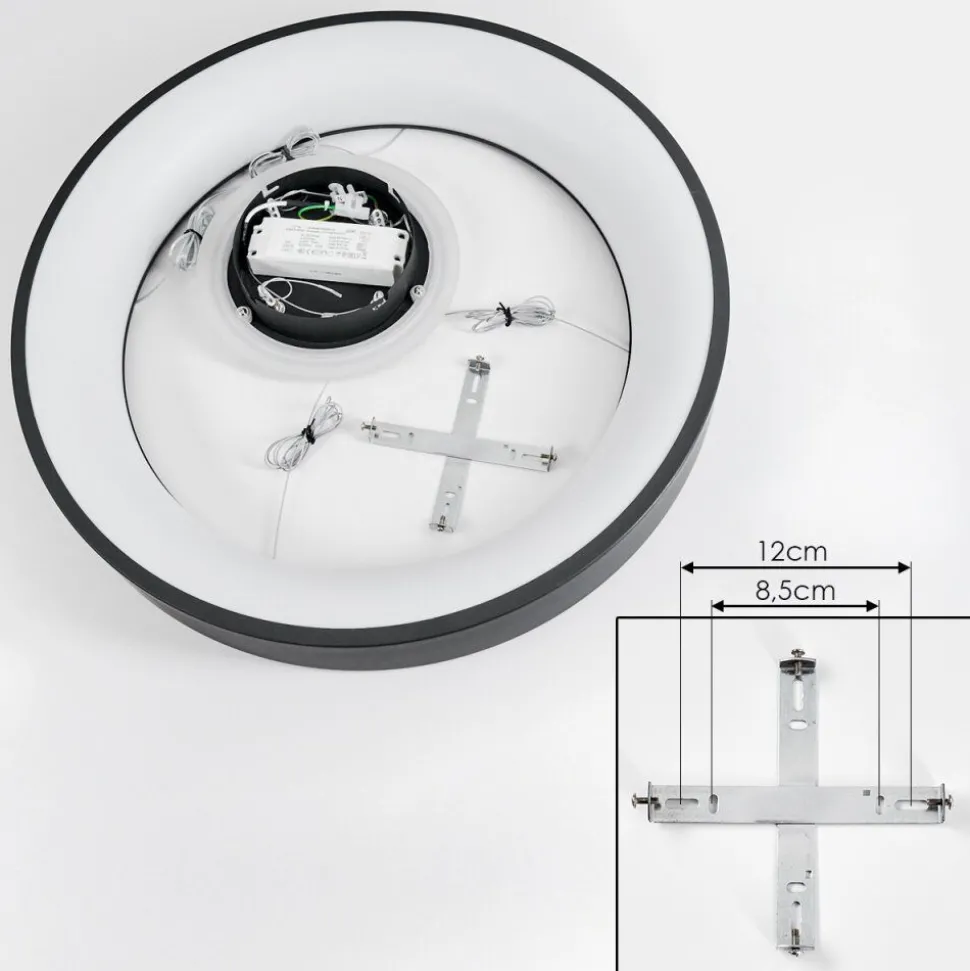 Suspensionareja Led Anthracite, Blanc, 1 Lumiere