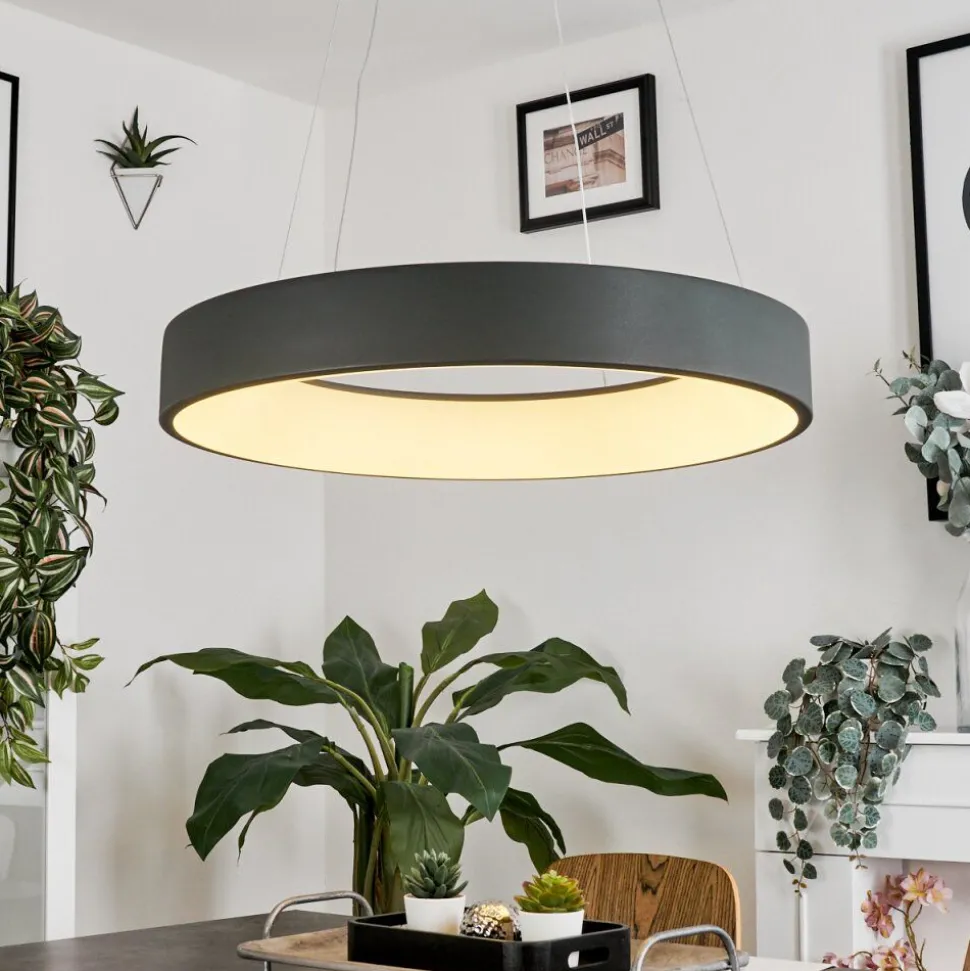 Suspensionareja Led Anthracite, Blanc, 1 Lumiere