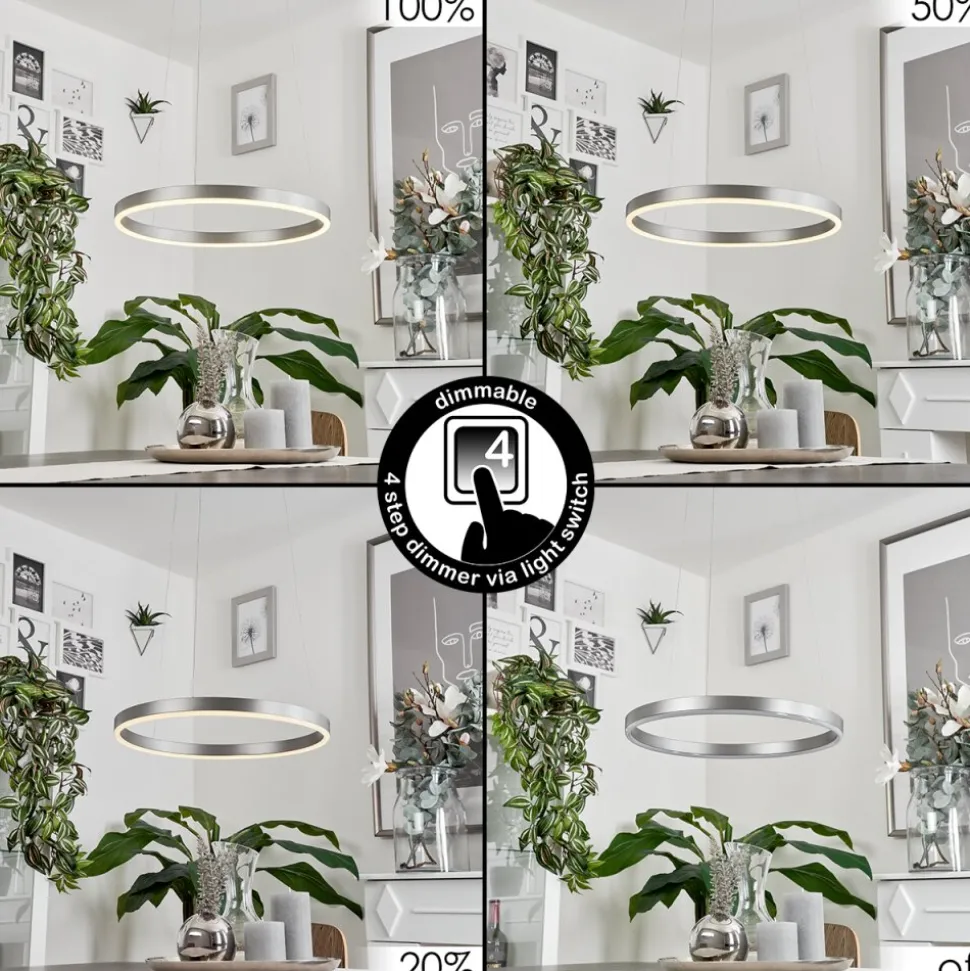 Suspensionbarril Led Aluminium, 1 Lumiere
