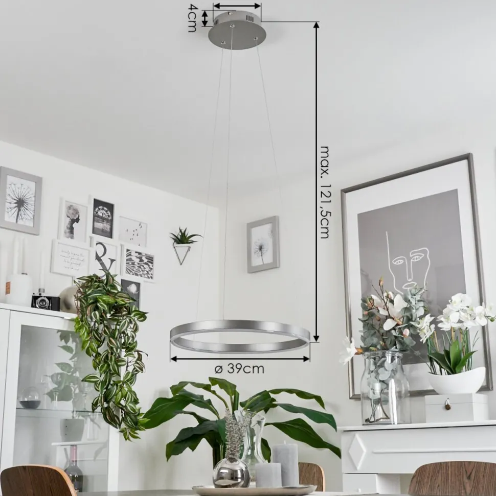 Suspensionbarril Led Aluminium, 1 Lumiere