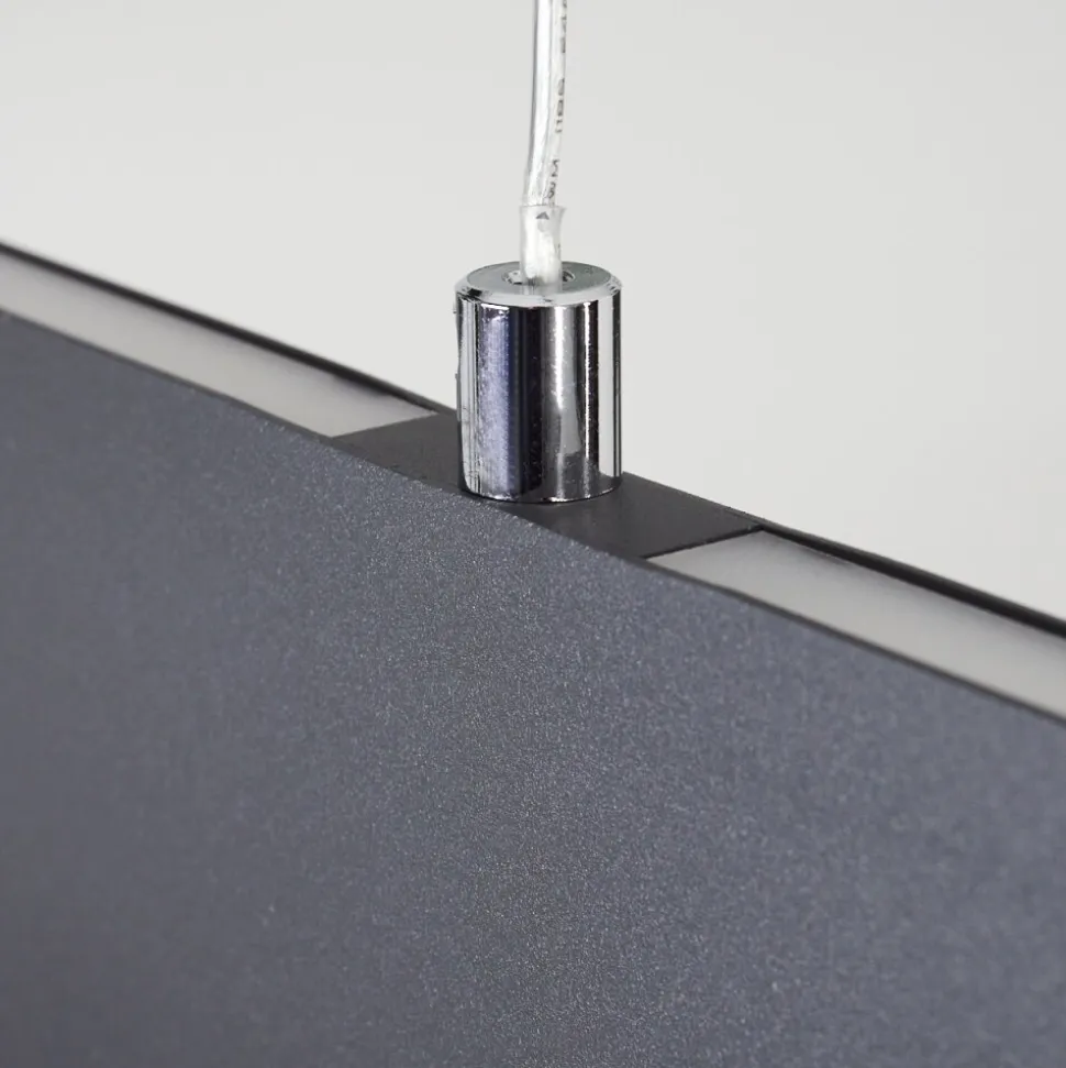 Suspensionbrun Led Anthracite, 2 Lumieres, Telecommandes