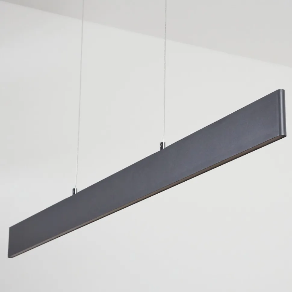 Suspensionbrun Led Anthracite, 2 Lumieres, Telecommandes