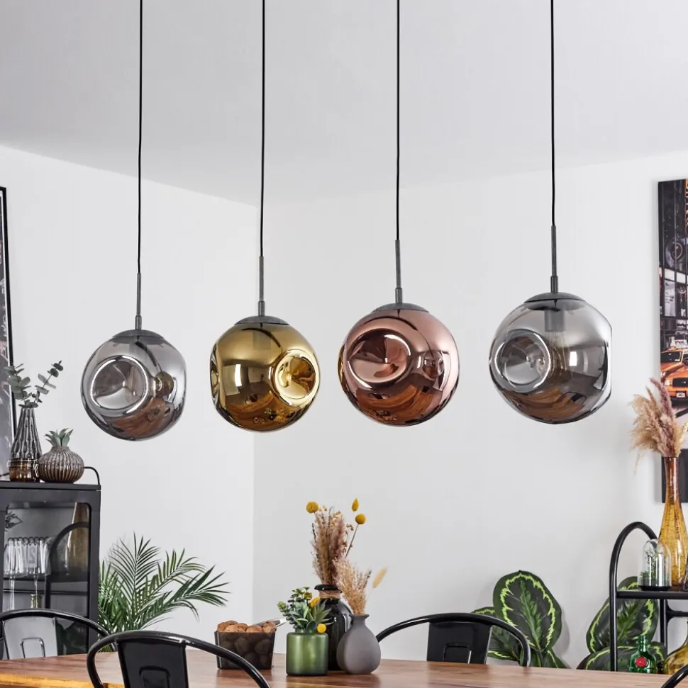 Suspensioncabreiro Anthracite, 4 Lumieres
