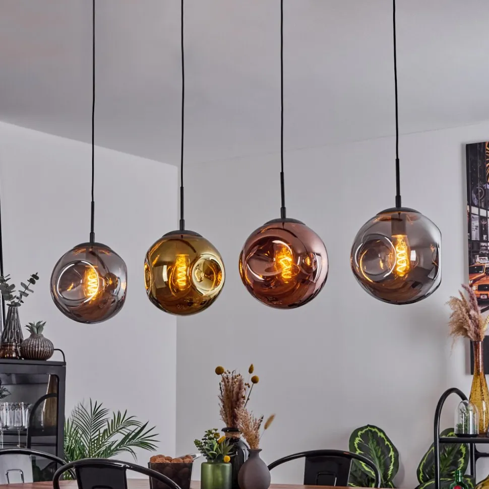 Suspensioncabreiro Anthracite, 4 Lumieres