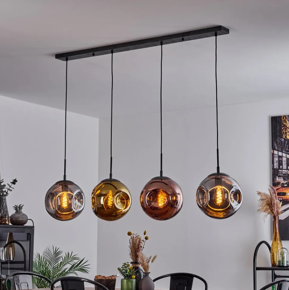 Suspensioncabreiro Anthracite, 4 Lumieres