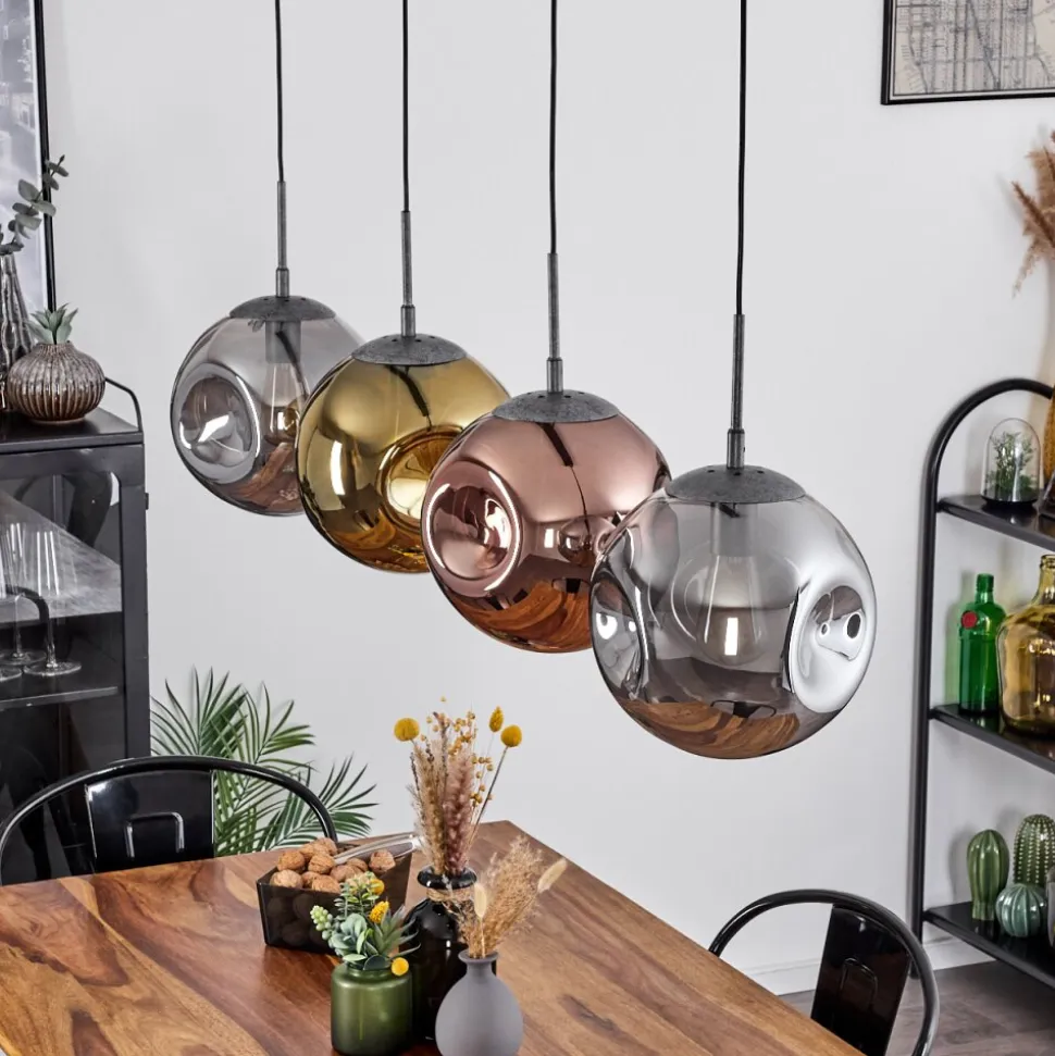 Suspensioncabreiro Anthracite, 4 Lumieres