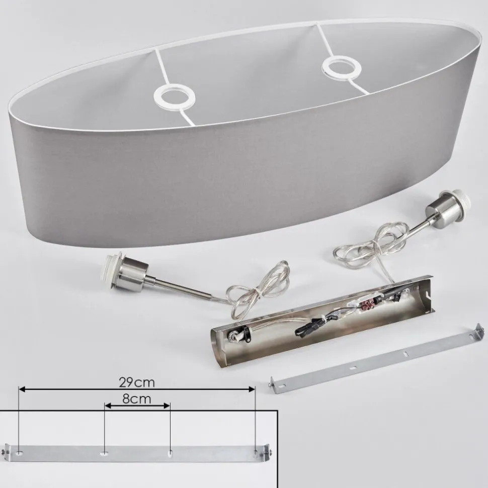 Suspensiondomnom Nickel Mat, 2 Lumieres